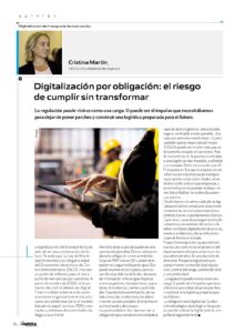 Digitalización por obligación: el riesgo de cumplir sin transformar