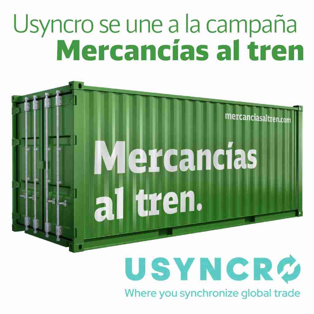 Usyncro se une a la campaña Mercancias al tren